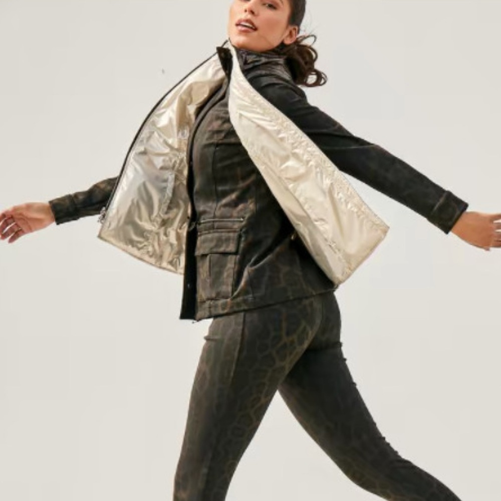 Anatomie Aarthi Lightweight Reversible Vest Bronze/Champagne NWT